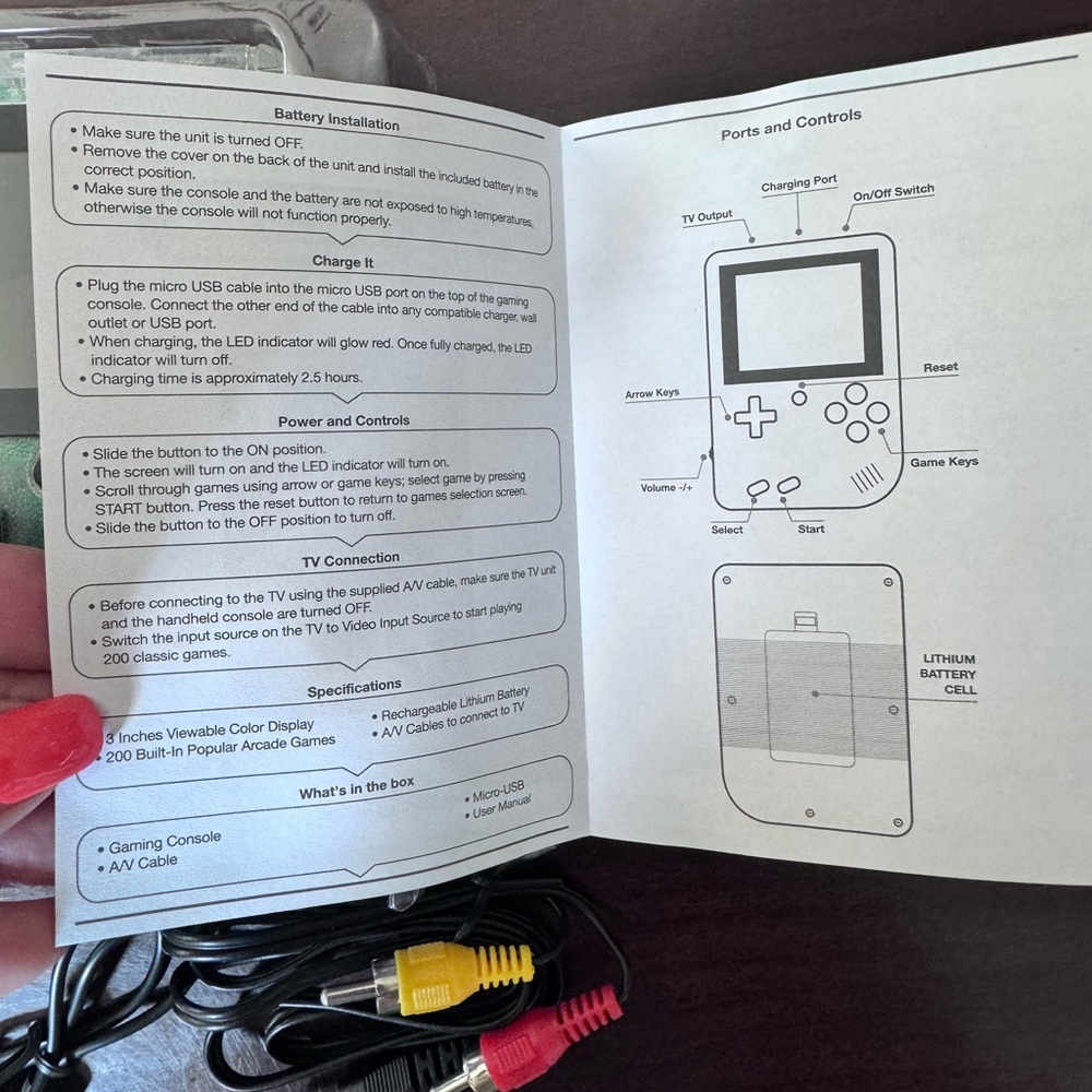 New Arcade Fun Portable Gaming Console - Picture 3 of 8
